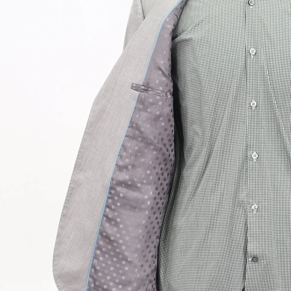 Perry Ellis 38R Gray HB 2-Button Sport Coat Blazer Jacket T196
